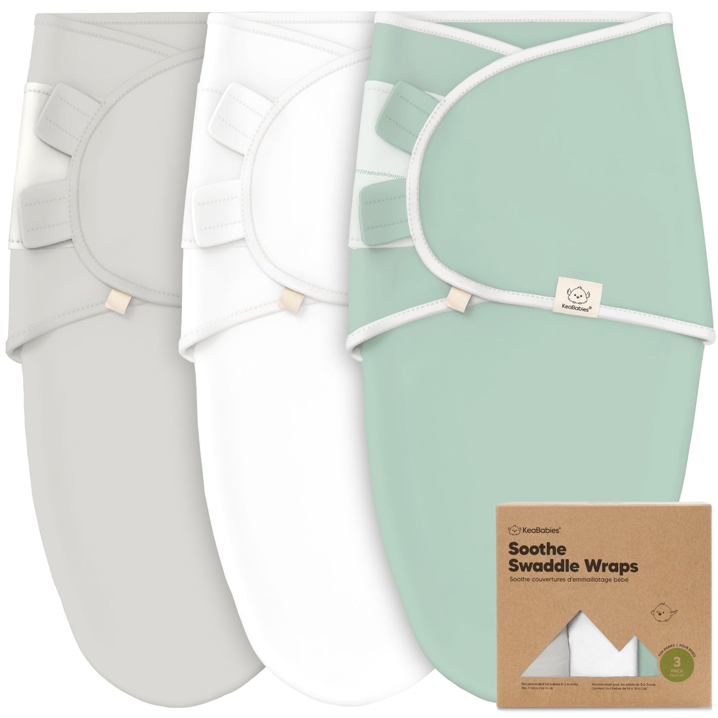 3-Pack Soothe Swaddle Wraps 25530780123322