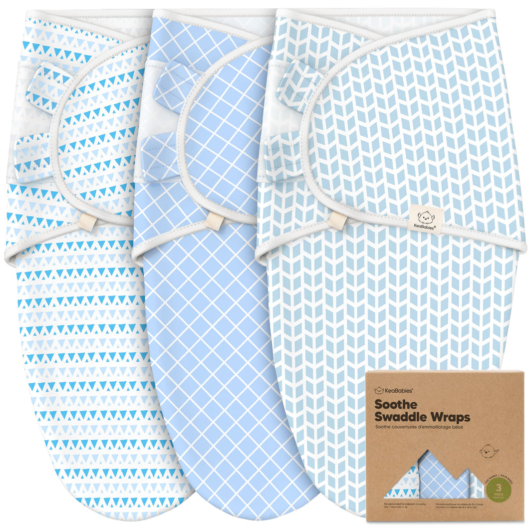 3-Pack Soothe Swaddle Wraps (Storm)