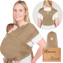 KeaBabies Original Baby Wraps Carrier, Baby Sling Carrier, Stretchy Infant  Carrier for Newborn, Toddler (Trendy Black)