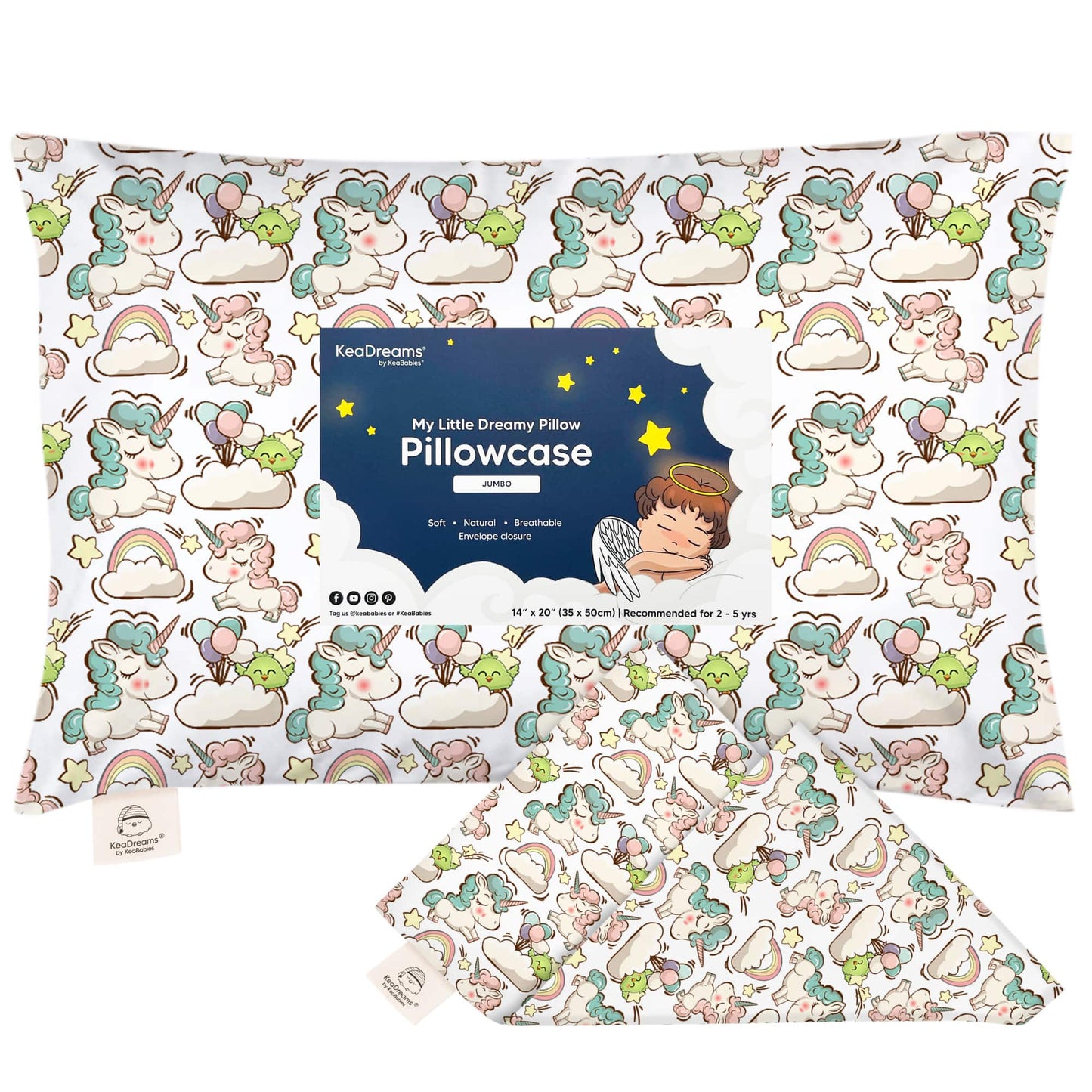 Jumbo Toddler Pillowcase 14X20" 25523694076090