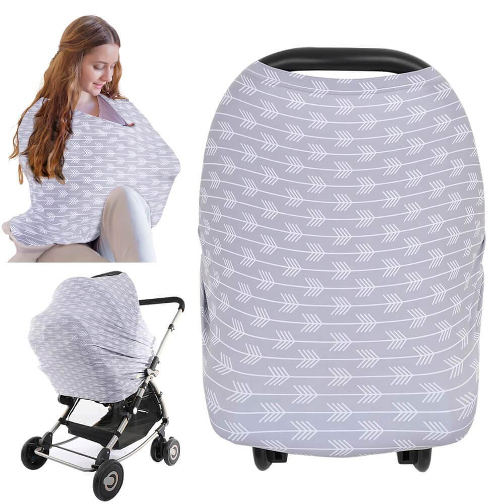 Relanfenk Baby Stuff Stretchy Privacy Nursing Breastfeeding Cover Multi Use  Carseat Canopy
