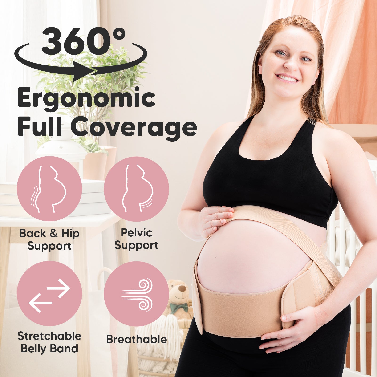 3 in 1 Maternity Pregnancy Support Postpartum Belly Wrap Pelvis Belt Brace  Ba