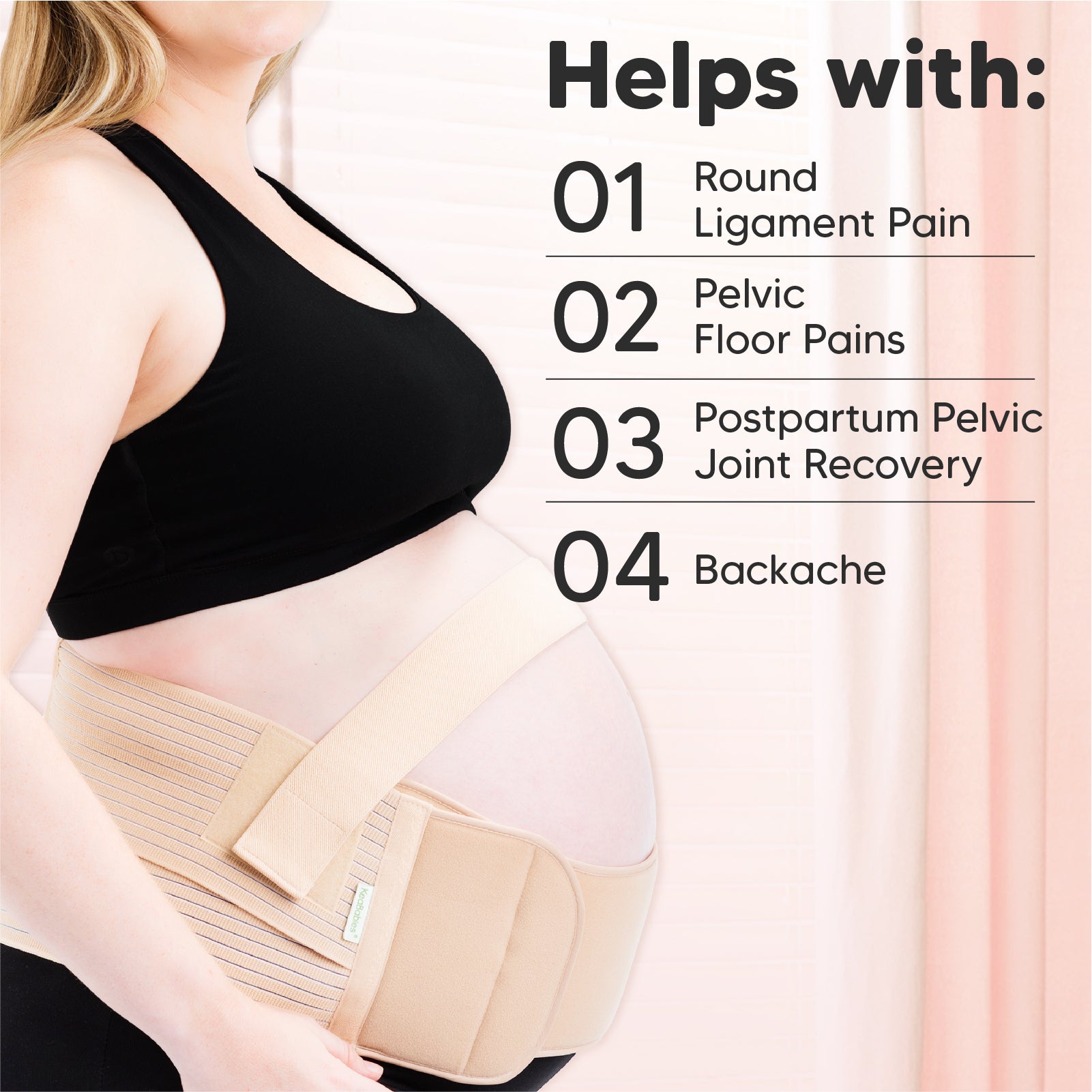 تسوق Babyparentinghub Bmama Maternity Support Belt Love Cradle Prenatal  Postpartum Free Size Beige