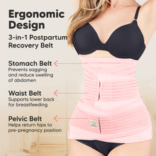 Load image into Gallery viewer, Revive 3-in-1 Postpartum Recovery Support Belt (Blush Pink)
