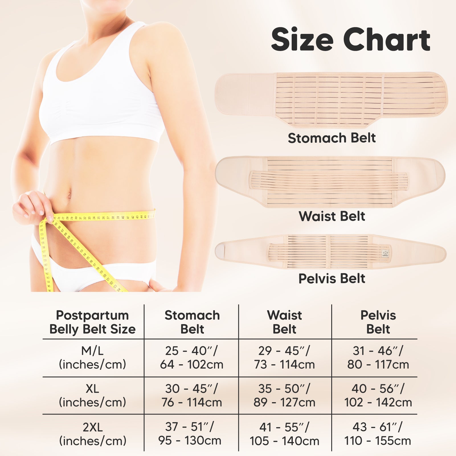 DODOING 3 in 1 Postpartum Support - Recovery Belly/Waist/Pelvis Belt  Shapewear Waist Belts : : Clothing, Shoes & Accessories