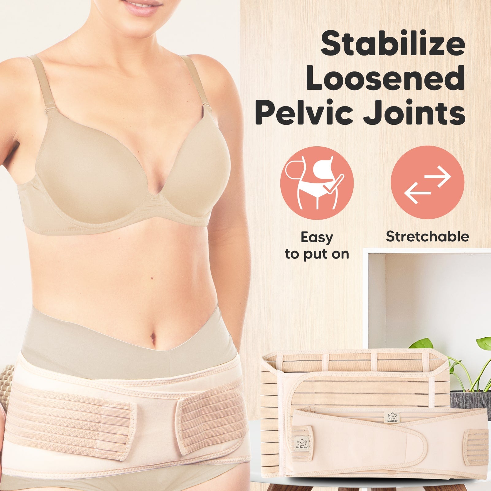 Postpartum Belly Wrap 3 in 1 Belt, Postpartum Belly Girdle Support