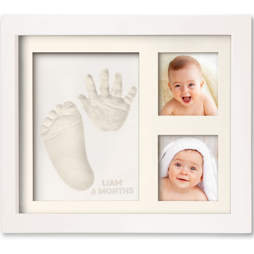 Baby Handprint & Footprint Keepsake Solo Frame