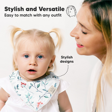 Load image into Gallery viewer, 10-Pack Organic Bandana Bibs (Tea Party)

