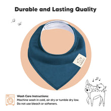 Load image into Gallery viewer, 8-Pack Organic Bandana Bibs (Thunder)
