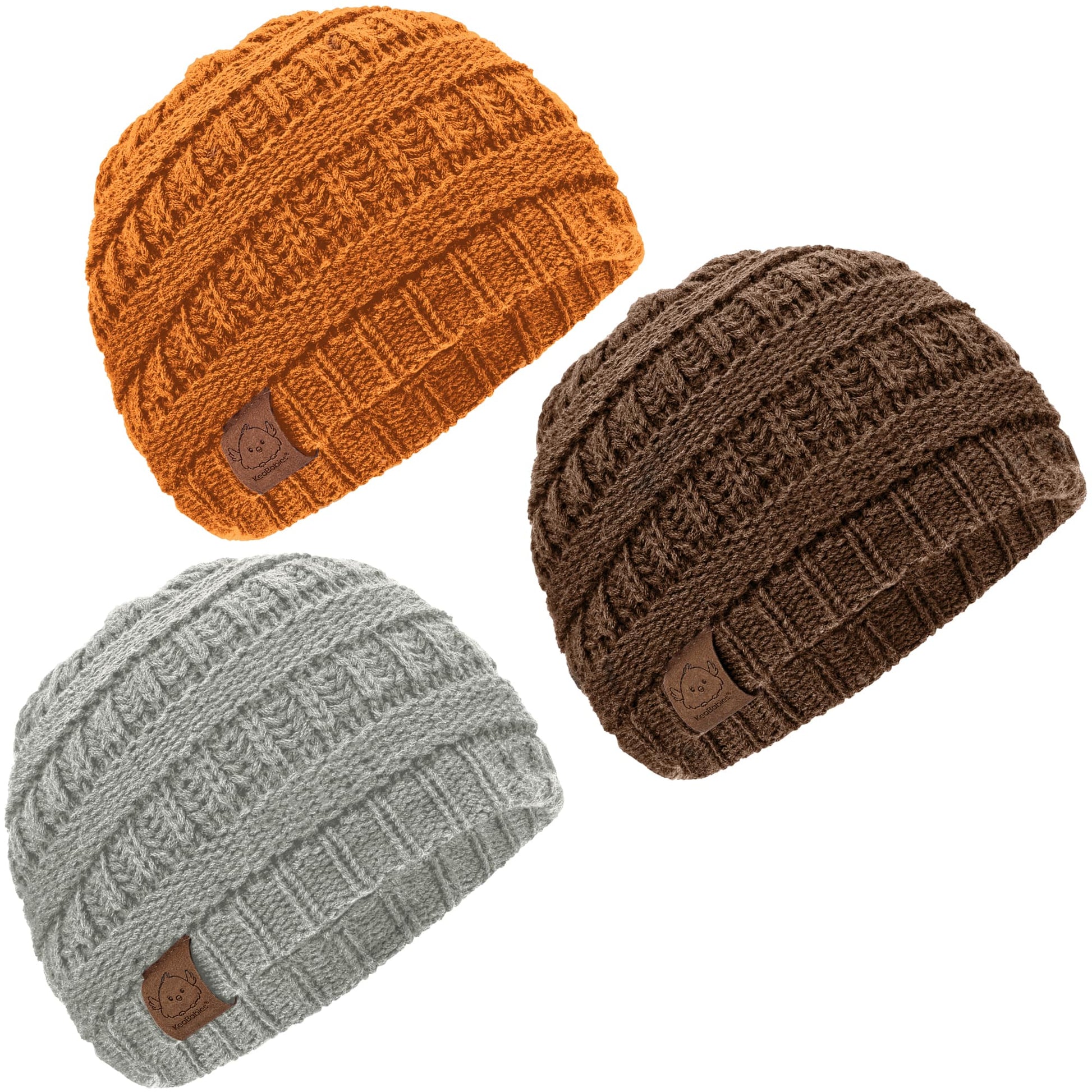 3-Pack Warmzy Baby Beanies 24402501468346