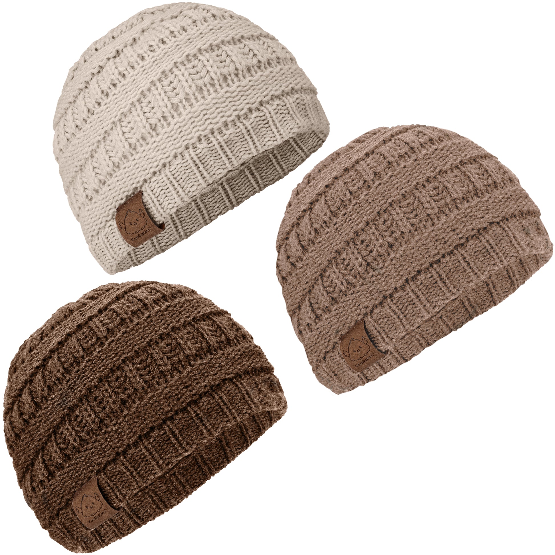 3-Pack Warmzy Baby Beanies 24525721895098