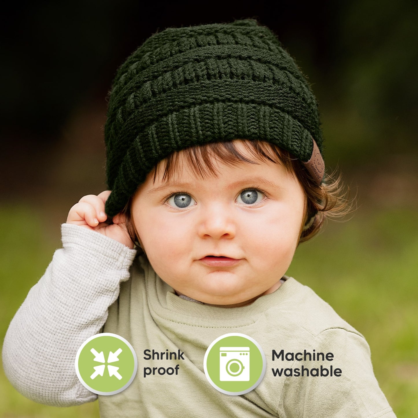 Shrink-proof and machine washable for easy care.
 24956558966970