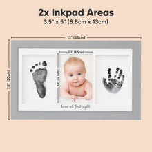 Load image into Gallery viewer, Duo Clean Touch Inkless Hand &amp; Footprint Frame Kit (Cloud Gray)

