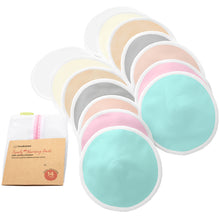 Organic Bamboo Nursing Breast Pads - 14 Pack Reusable Washable Nursing Pads  for Breastfeeding and Maternity with Laundry Bag - Soft, Super Absorbent