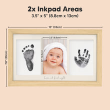 KeaBabies | Clean Touch Inkless Hand and Footprint Duo Frame Kit, Midnight Blue | Maisonette