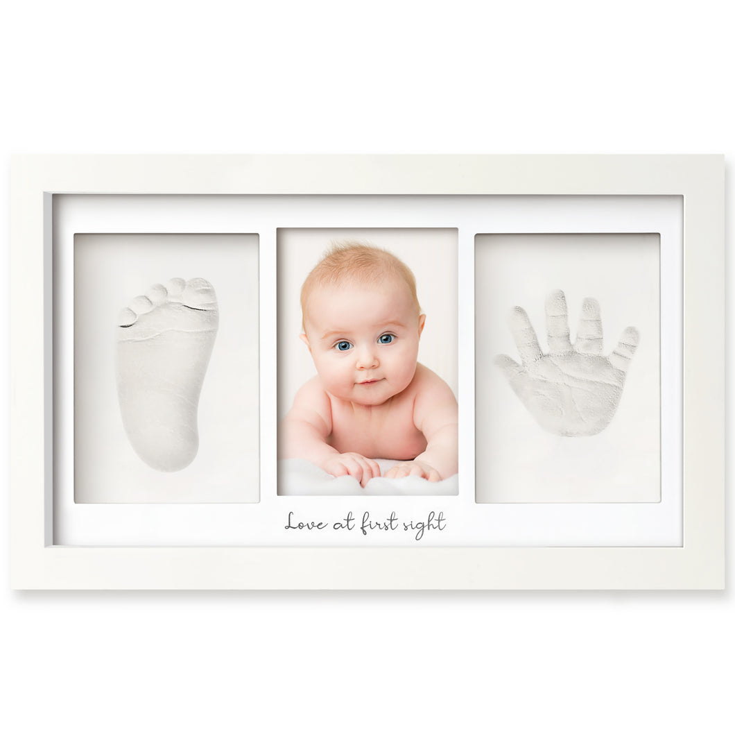 Baby Handprint & Footprint Keepsake Duo Frame