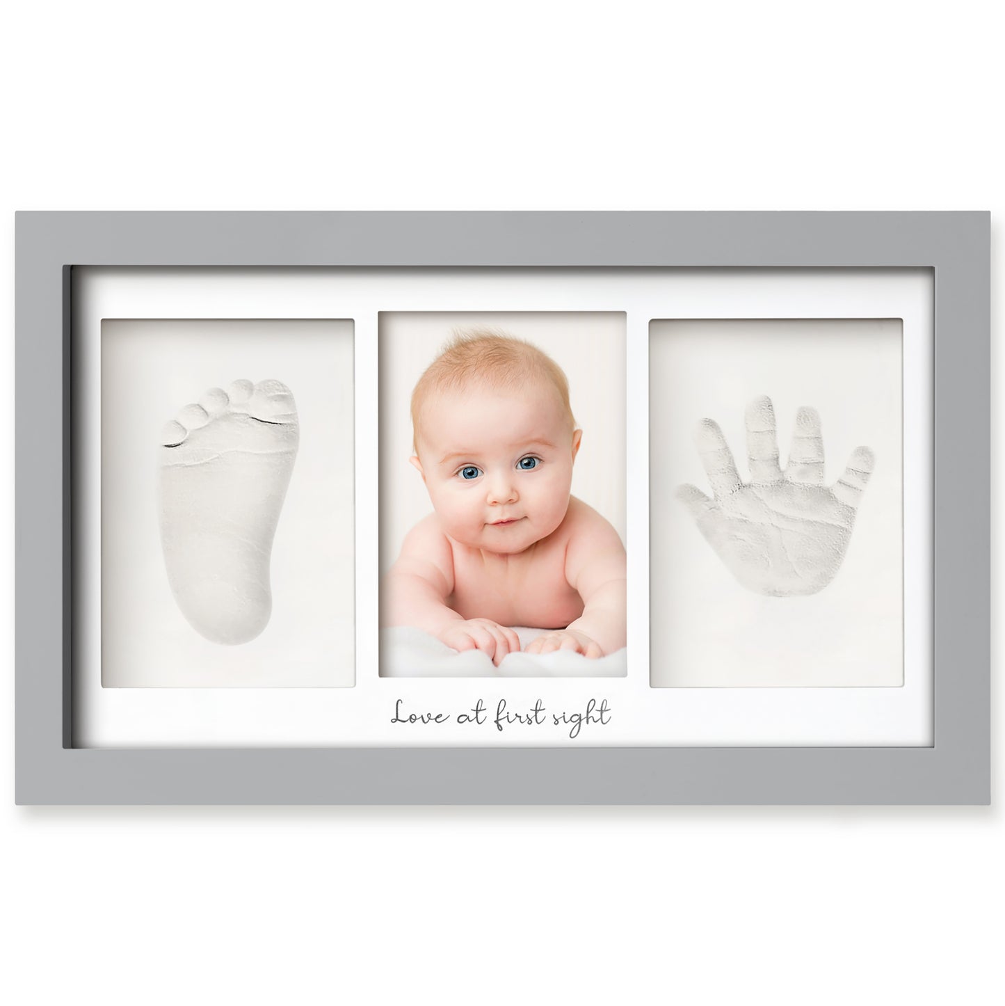 Baby Handprint & Footprint Keepsake Duo Frame 23865375228090