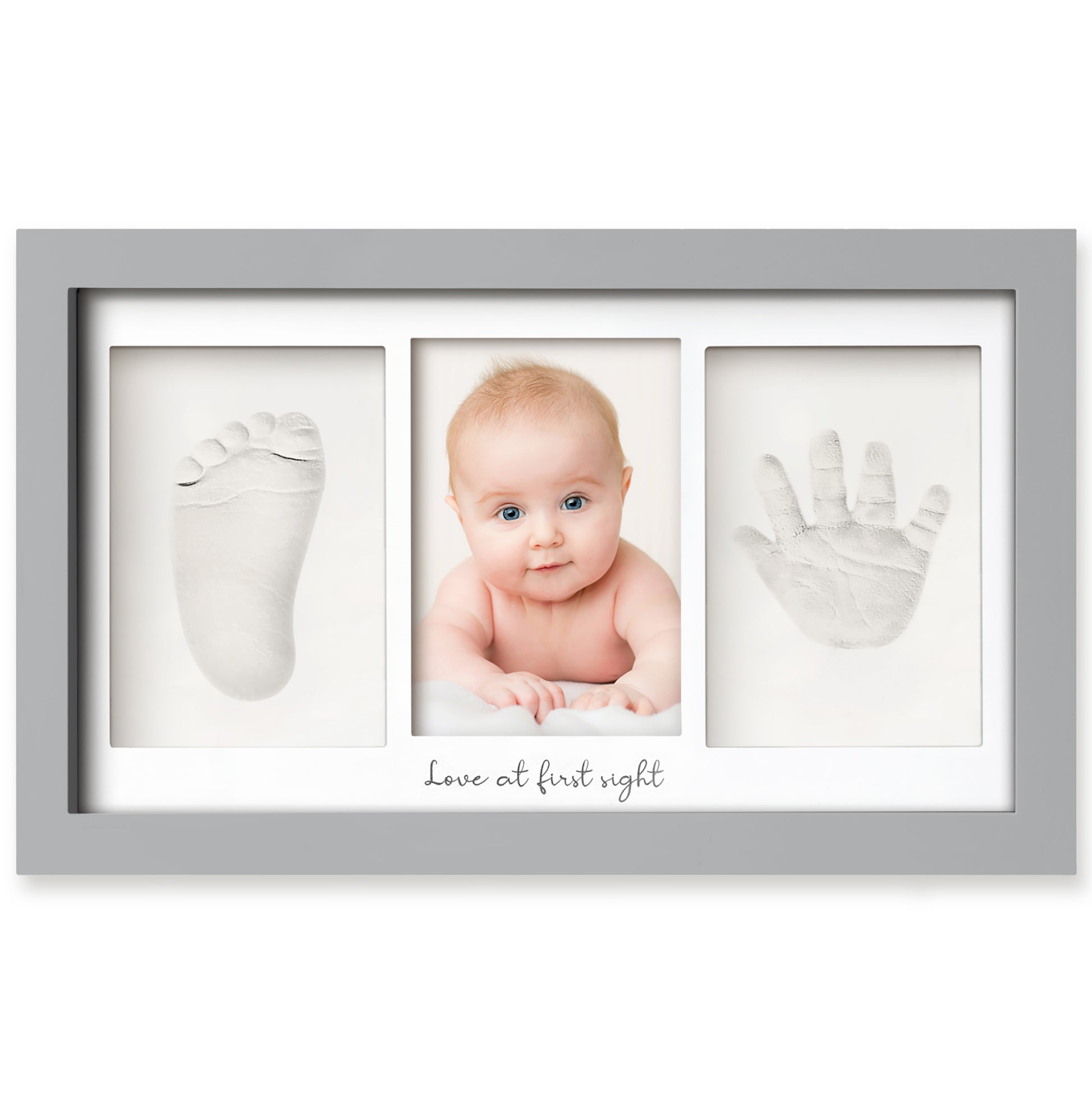 Baby Handprint & Footprint Keepsake Duo Frame 23865375228090