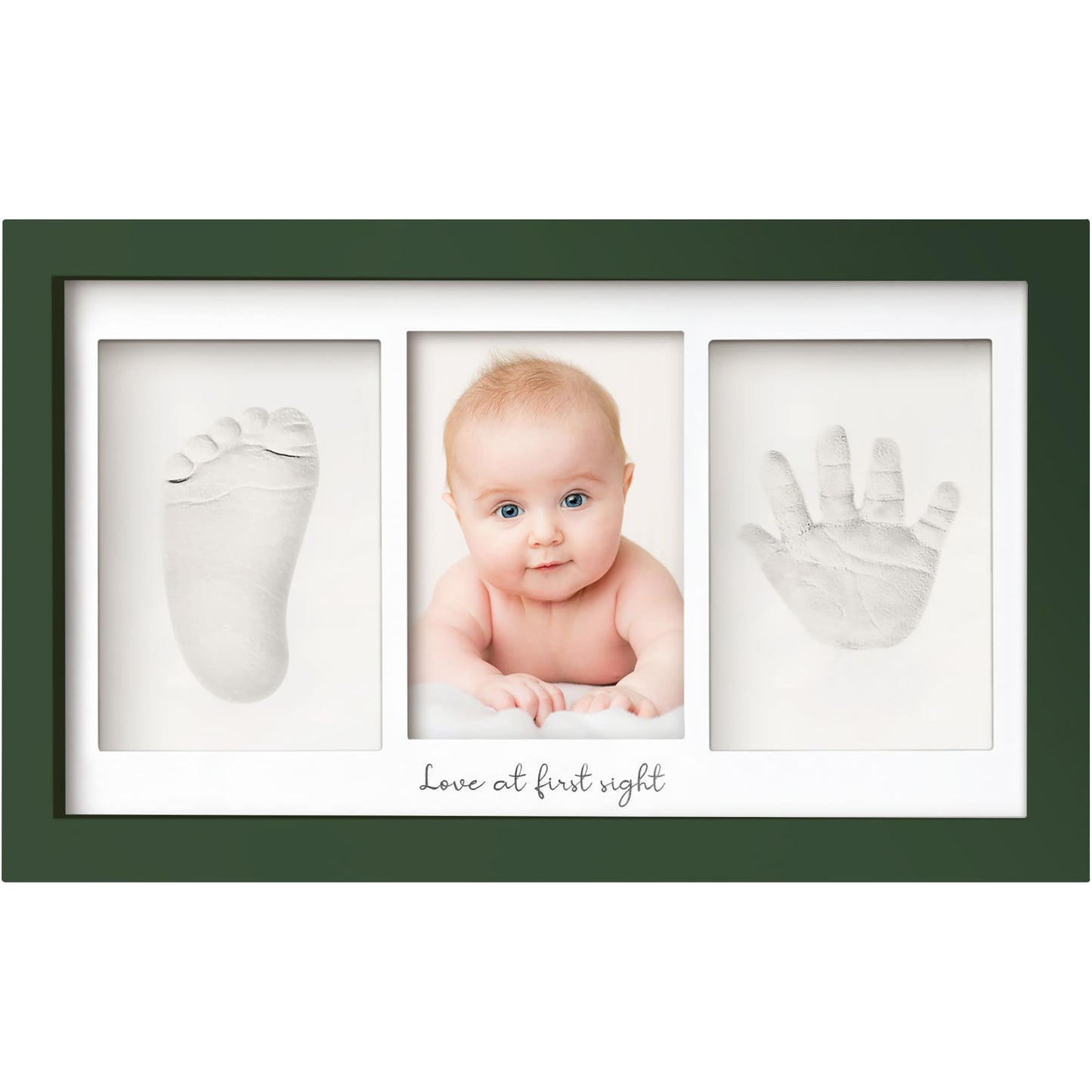 Baby Handprint & Footprint Keepsake Duo Frame 24939449024698