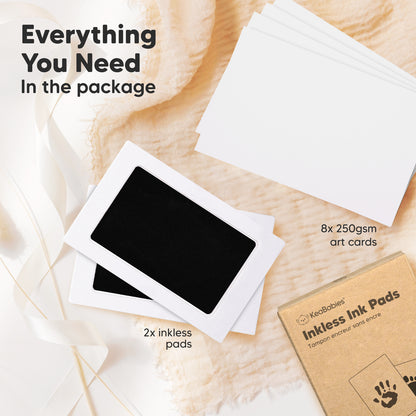 Everything you need in the package including 2-pack inkless pads and 8x250gsm art cards. 23172140597434