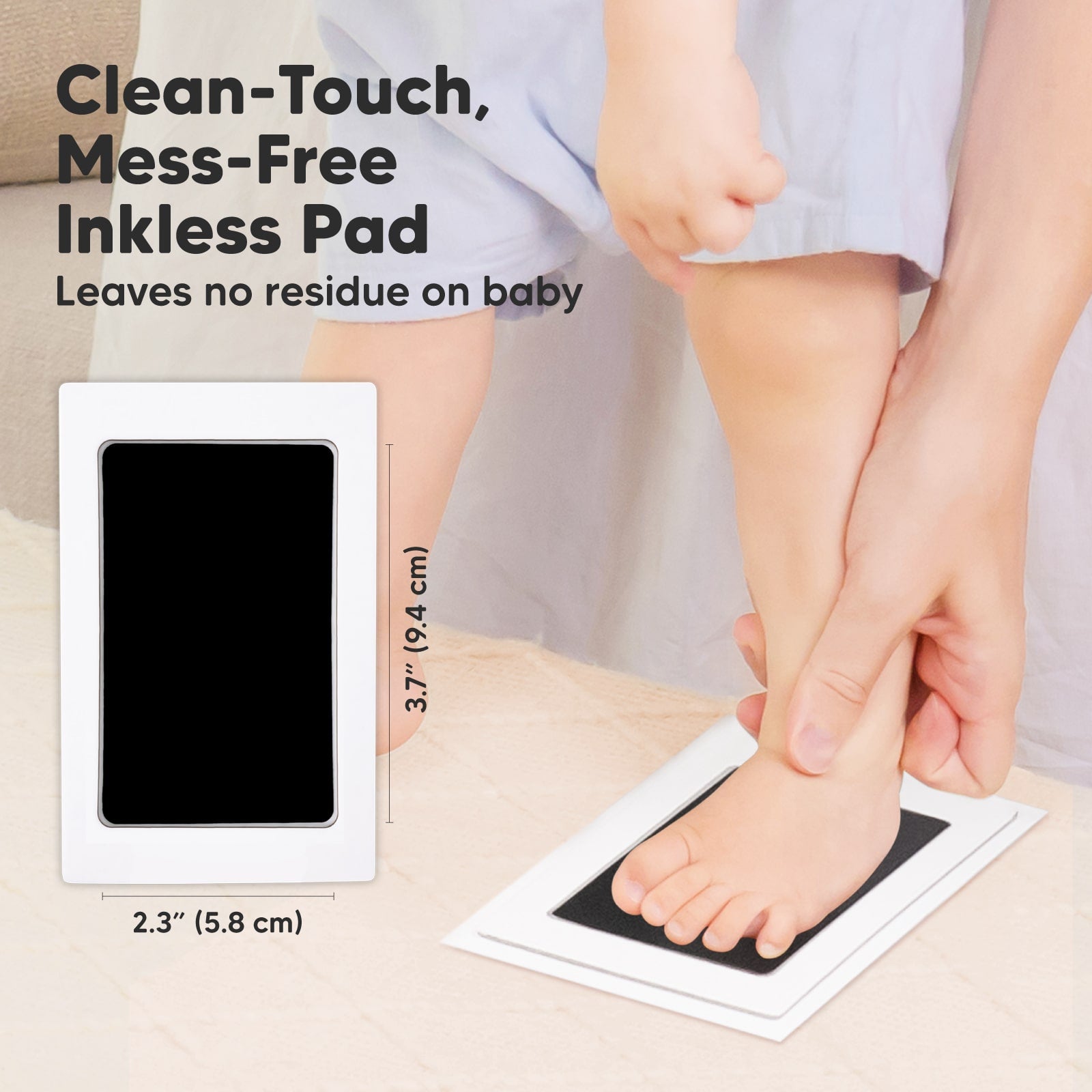 Clean Touch Inkless Ink Pad Extra-Large for Baby, Newborn, Infant