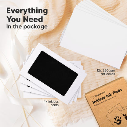 Everything you need in the package including 4-pack inkless pads and 12x250gsm art cards.
 25380027859130