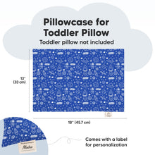 Load image into Gallery viewer, Printed Toddler Pillowcase 13X18&quot; (Off to Space)
