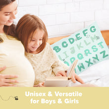 Load image into Gallery viewer, Printed Toddler Pillowcase 13X18&quot; (KeaABC Mint)
