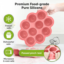 Baby Food Tray  Silicone Baby Food Freezer Tray with Easy Clip-on