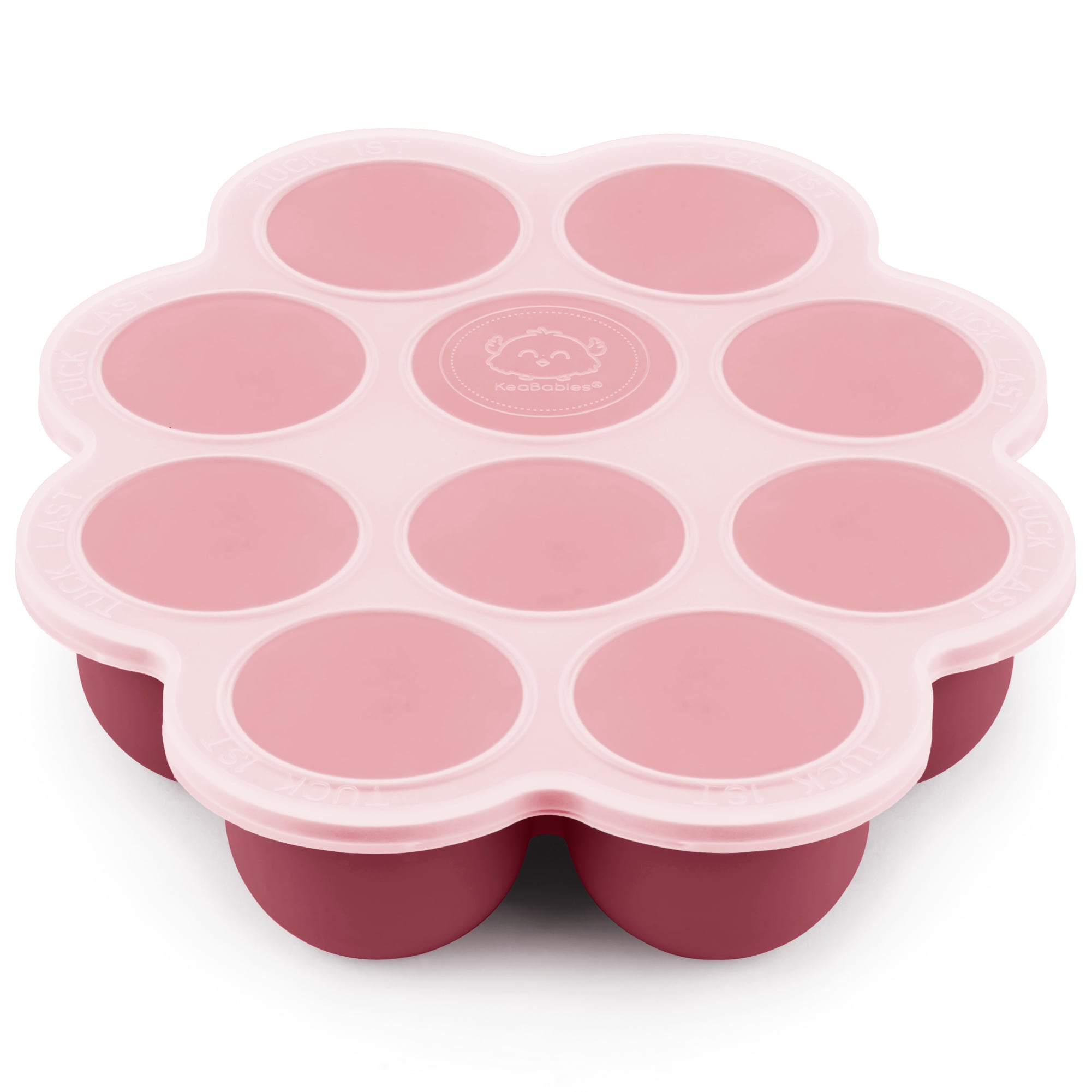 Grandest Birch Silicone Weaning Baby Food Silicone Freezer Tray Storage Container BPA Free BPA Free Free 7 Compartments Baby Food, Size: 16, Red