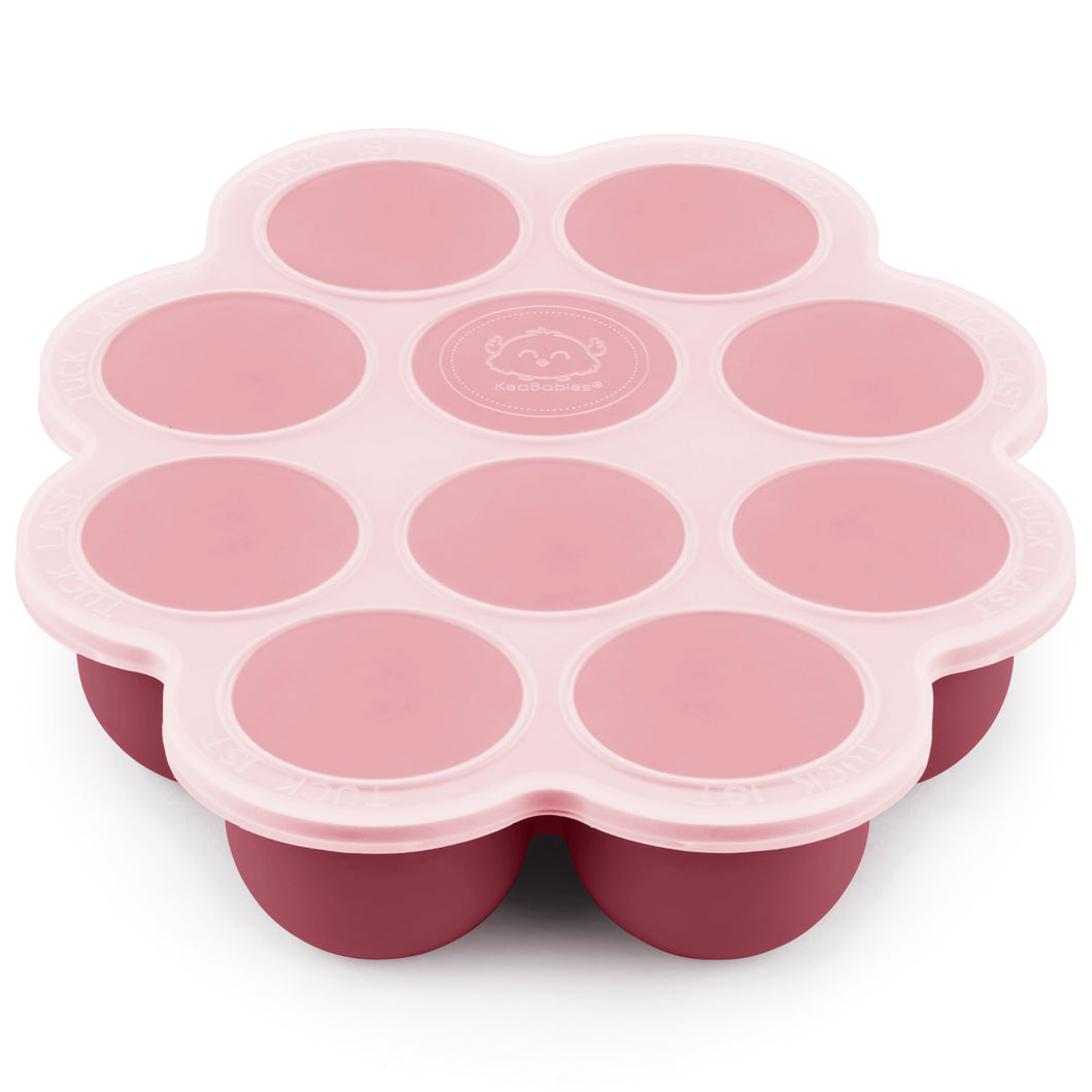 Prep Silicone Baby Food Tray (Kirsch Red)
