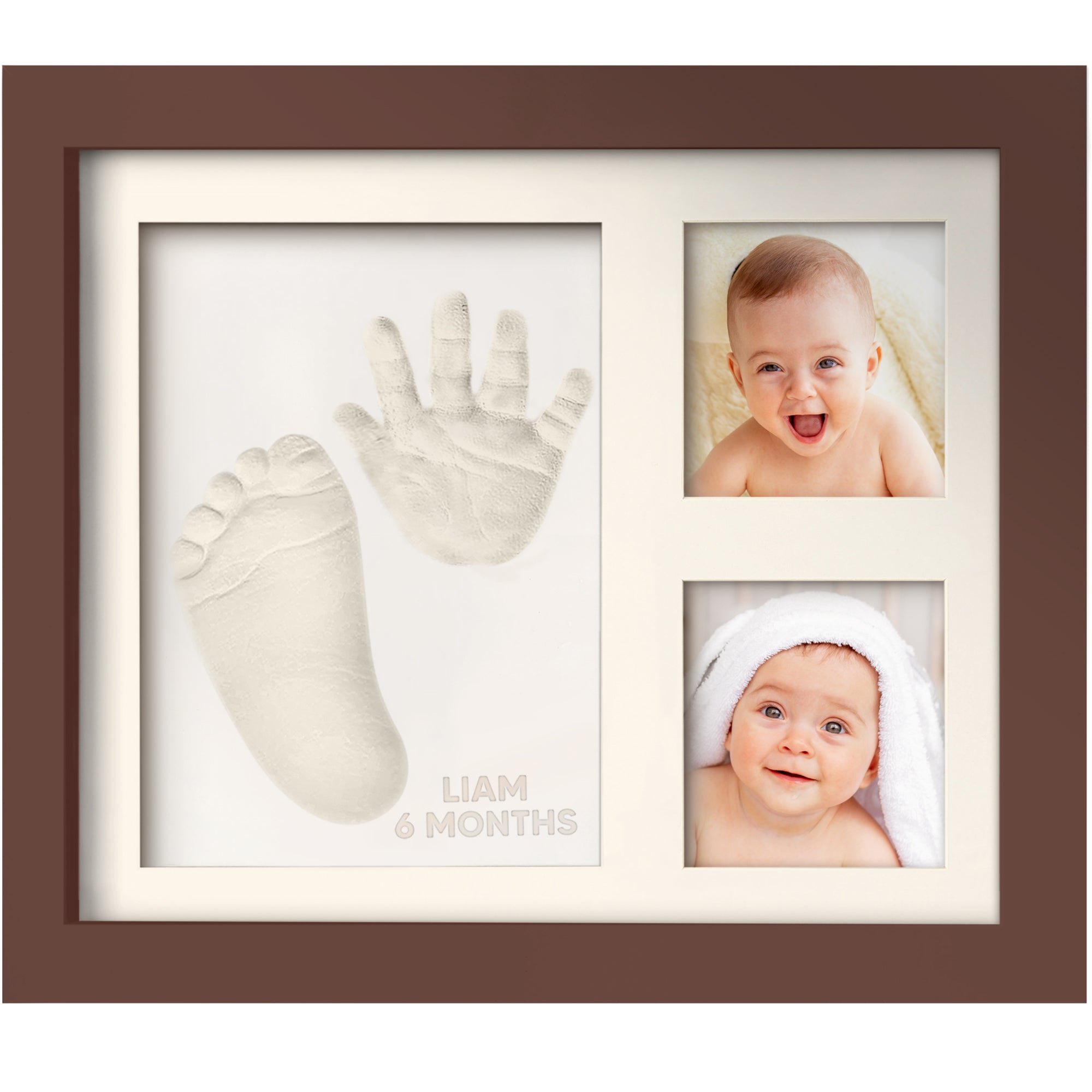 Baby Handprint and Footprint Makers Kit Keepsake Hands Casting Kit, Newborn Baby Nursery Memory Art Photo Frame Kit Baby Registry Search Gift Baby