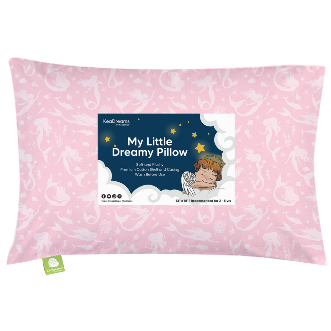 Toddler Pillow with Pillowcase (Mermaid)