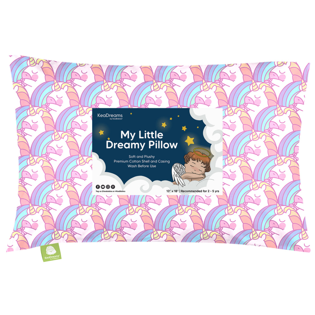 Toddler Pillow with Pillowcase (Unicorn)