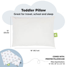 Load image into Gallery viewer, Toddler Pillow with Pillowcase (Moon Sloth)
