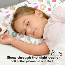 Load image into Gallery viewer, Toddler Pillow with Pillowcase (Sweet Tooth)

