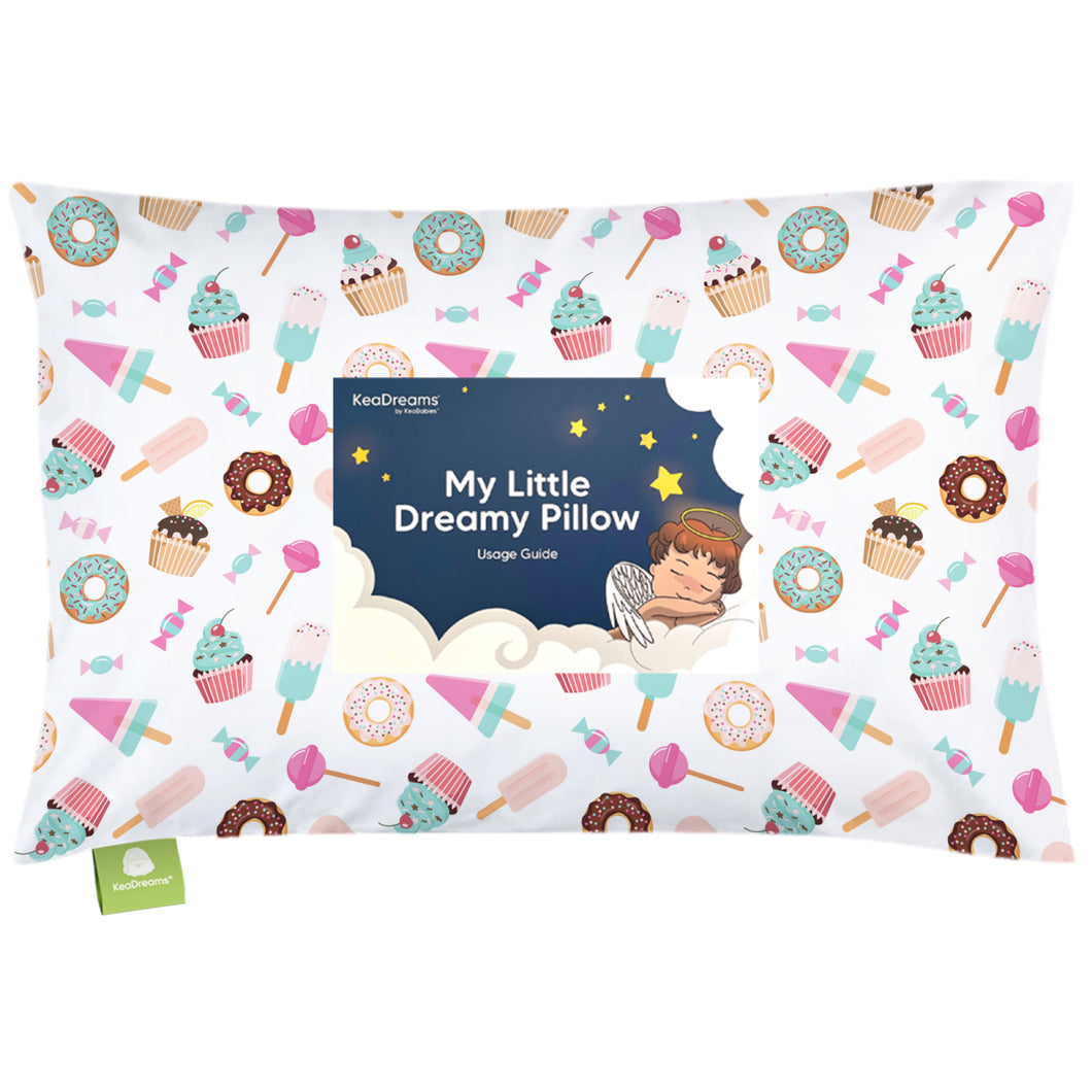 Toddler Pillow with Pillowcase (Sweet Tooth)
