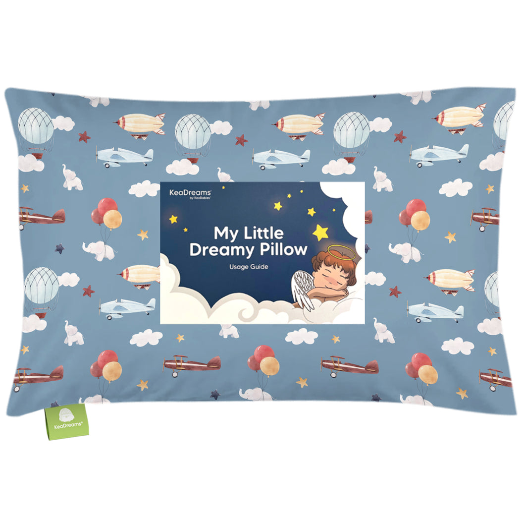 Toddler Pillow with Pillowcase (Up & Away)