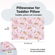 Load image into Gallery viewer, Printed Toddler Pillowcase 13X18&quot; (Dear Princess)

