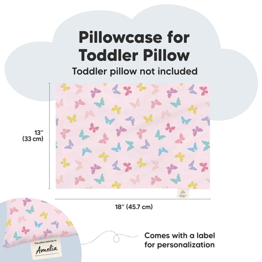 Printed Toddler Pillowcase 13X18" (Flutter)