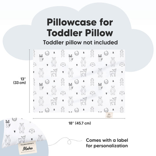 Printed Toddler Pillowcase 13X18" (KeaFriends)